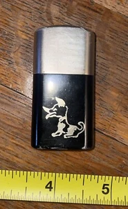 Unusual Vintage Lark No 514 Aluminum Lighter Dog - Picture 1 of 5