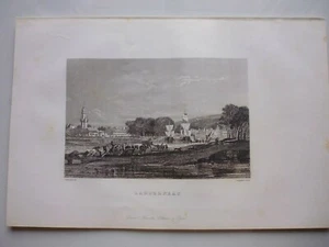 Gravur 19° schwarz-weiß: BRETAGNE..LANDERNEAU (weißer Hintergrund) - Bild 1 von 1