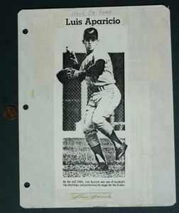 Baltimore Orioles Hall of Famer Luis Aparicio signed autograph & photo set COOL- - Picture 1 of 1