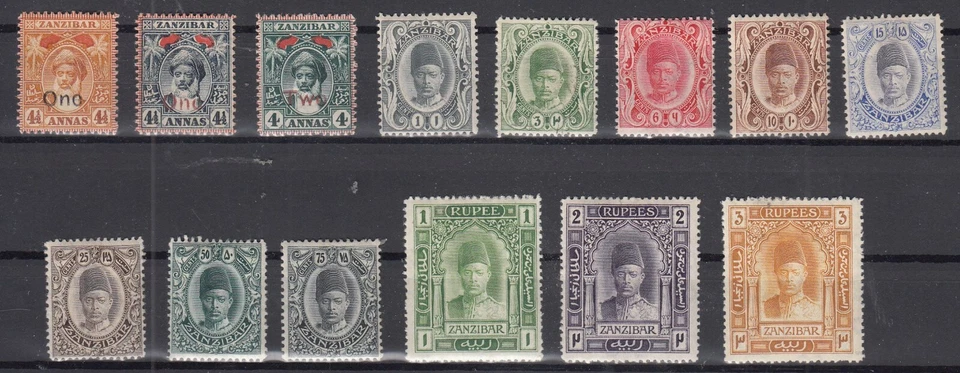 RK25510/ BRITISH ZANZIBAR – 1904 / 1909 MINT / UNUSED SELECTION – VERY HIGH CV - Image 1 of 2