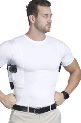 Men's Concealed Carry T-Shirt - Tactical Holster Compression - Ambidextrous - Image 1 of 4