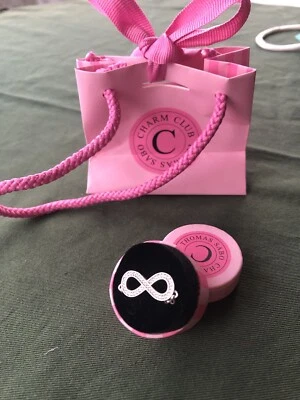 Thomas Sabo 925 Silver Infinity Necklace Measuring 16 Inches Adjustable In Box - Image 1 of 4