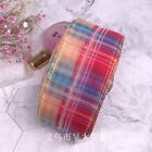 5 Yards Sewing Material Stripe Plaid Gauze Ribbon for Headwear Gift Packing