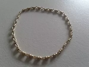 Grosse Germany 24k vergoldete Halskette Vintage 80er Jahre. 16ins lang. Gebraucht aber sehr guter Zustand. - Bild 1 von 8