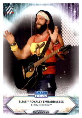 2021 Topps WWE #39 Elias Royally Embarrasses King Corbin  - Image 1 of 2