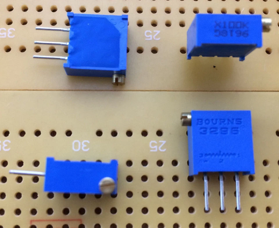 100k Ohm 0.5W Lin 25-Turn Cermet Trimmer Vertical Side Adj Bourns 3296 Multi Qty