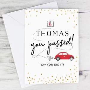 Personalised Passed Driving Test Card. Congratulations. You've Passed. - Picture 1 of 5
