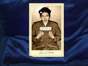 ROSA PARKS 1955 Civil Rights Legend Cabinet Card Photograph A++ Autograph RP
