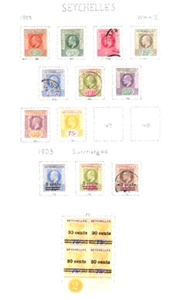 SEYCHELLES LOT 1903 MINT HR and USED FVF - Picture 1 of 1