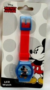  Disney Mickey Mouse Red LCD Watch Boys Girls Wristwatch LCD Digital Watch-New! - Picture 1 of 1