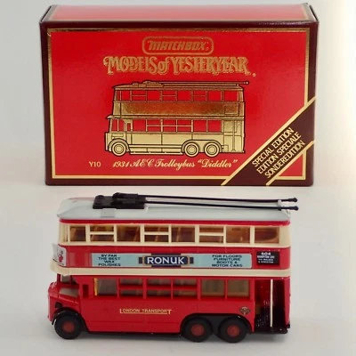 Matchbox Models of Yesteryear Y-10 1931 Diddler Trolley Bus Sonderedition OVP - Bild 1 von 4