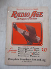 RADIO AGE MAGAZINE SEPTEMBRE 1926 PLANS D'APPAREILS D'ALIMENTATION ÉLECTRIQUE ANNONCES VINTAGE