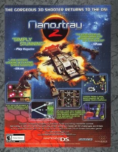 Nanostray 2 Nintendo DS - Print Ad Original Art 7.75x10.50 - Picture 1 of 1