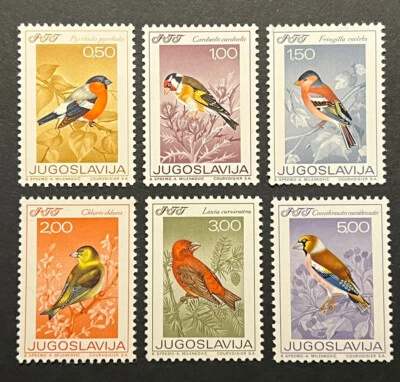 Travelstamps: 1968 Yugoslavia Stamps Mi 1274-1279, Fauna - Birds Mint MNH OG - Image 1 of 4