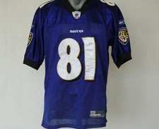 Baltimore Ravens Jersey #81 Boldin Reebok Purple Shirt Size 48 / L NFL Football