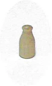 (12 Pack) Hardwood Milk Bottle - 7/8" tall x 7/16"diameter - Picture 1 of 1