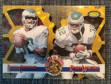 1995 Classic Images Limited Focused Gold Randall Cunningham Ricky Watters #F-23