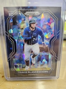 2021 Panini Prizm TRAVIS BLANKENHORN Cracked Iced #d /25 - Twins