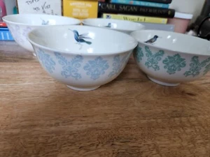 Fringe Studio Hummingbird Cereal Soup Bowl - Set of 4 - Picture 1 of 4