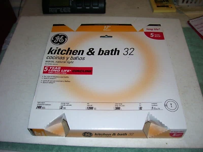 GE FC12T9 32W Circular Fluorescent Lamp 12" Inch Bulb Warm White Kitchen Bath - Image 1 of 2