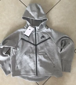 Nike Sportswear Tech Fleece Big Kids Girls Full-Zip Hoodie M+Plus DD9154 091 - Picture 1 of 7