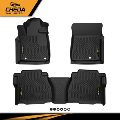 Подходит для 07-11 Toyota Tundra двойной кабины/CrewMax всепогодные TPE коврики вкладыши - Изображение 1 из 4