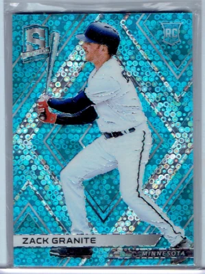 ZACK GRANITE 2018 Spectra NEON BLUE ROOKIE RC /99 Twins #73 - Image 1 of 2
