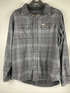 Orvis Men's Classic Collection Thick Heavy Flannel Jacket Black Plaid Size L - Picture 1 of 8