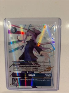 Sayo BT22-102 Secret Rare Card Digimon: Cyber Eden - Picture 1 of 4