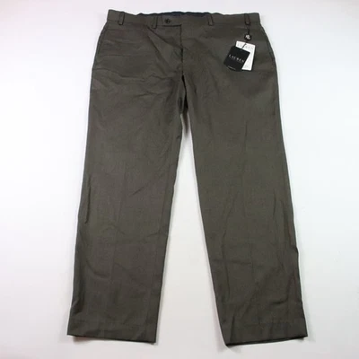 Pantalones Lauren Ralph Lauren Calce Clásico Ultra Flexibles Hombres 40x30 Marrón Plano Elástico Foto 1 de 4