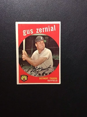 Topps Baseball Gus Zernial 1959 #409 en muy buen estado Foto 1 de 2