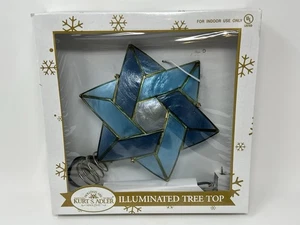 Albero di Natale illuminato colorato stella Kurt Adler Capiz Shell UL3088 - Foto 1 di 8