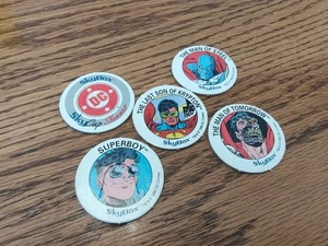 1993 Skybox DC Skycaps Return of Superman DC Comics 5 Pogs - Picture 1 of 6