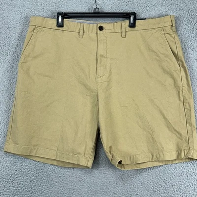 Tommy Hilfiger TH Flex Hombres Caquis Pantalones Cortos 42X9 Tostado Informal Bolsillos Frontales Planos NUEVO Foto 1 de 4