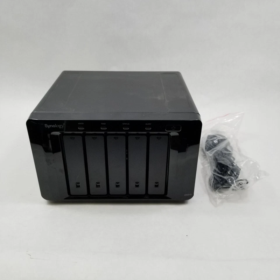 Synology DX510 5-Bay Expansion Storage Unit for DS1010 DS710 DS1511 Diskless - Image 1 of 4