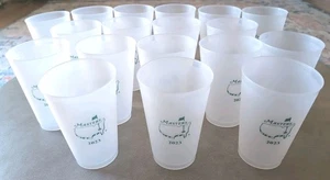 Lot of 18 2023 Masters Golf Plastic Cups Frosted - Picture 1 of 3