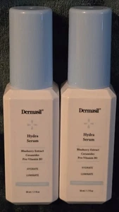 2 Stück Dermasil Hydra Serum Heidelbeere Extrakt Ceramide Pro-Vitamin B5 1,7 flüssige Unzen  - Bild 1 von 4