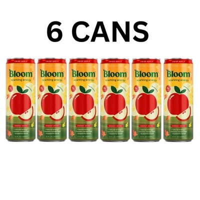 Bloom Crisp Apple Energy Drink, LIMITED FALL EXCLUSIVE FREE SHIP - 6 PACK - Image 1 of 4