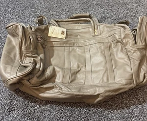 Talon Doppelreißverschluss weiches Leder Seesack Gepäck neu mit Etikett Lopez Camacho - Bild 1 von 7