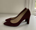 LK  BENNETT Claret Tess Suede Shoes UK 3 EU 36
