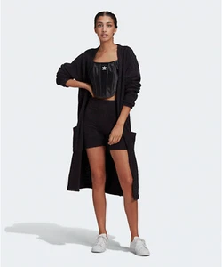 Adidas H18832 WOMEN'S ORIGINALS Long Jacket Black - Picture 1 of 4