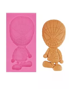 Molde de silicona para bebé Spider-Man fondant artesanía azucarera resina - Imagen 1 de 2