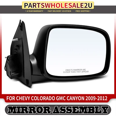 Espejo retrovisor derecho de ajuste manual con plegado manual para Chevy Colorado GMC Canyon 2009-2012 Foto 1 de 4