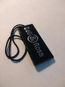 Vintage BELL & ROSS Black Hangtag Sello Etiqueta BELL & ROSS Tag Showcase Label  - Imagen 1 de 4