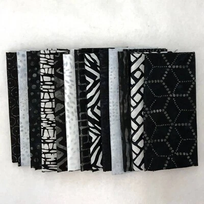 POUND PACK PLUS 1393 100% Cotton Batiks & Handpaint Fabric Scrap Hand Dyed - Image 1 of 2