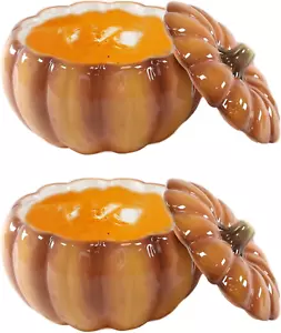 Ebros 6" Diameter Home and Kitchen Gourmet Vegetable Pumpkin Soup or Dessert Bow - Picture 1 of 9