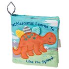 Mary Meyer Soft Cloth Book with Crinkle & Squeaker, 6-Inches, Pebblesaurus Dino