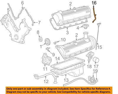 Conjunto de tubos de piezas de motor de excursión Ford OEM 99-05 F81Z6754FA Foto 1 de 2