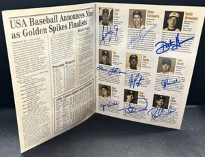 1994 Topps USA Baseball Salute to Excellence Autographed Program Nomar Varitek - Picture 1 of 5