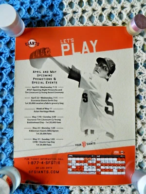 San Francisco Giants Tim Lincecum Let's Play Poster - Image 1 of 3